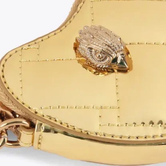 Kurt Geiger Gold Heart Keychain - Picture 5 of 5